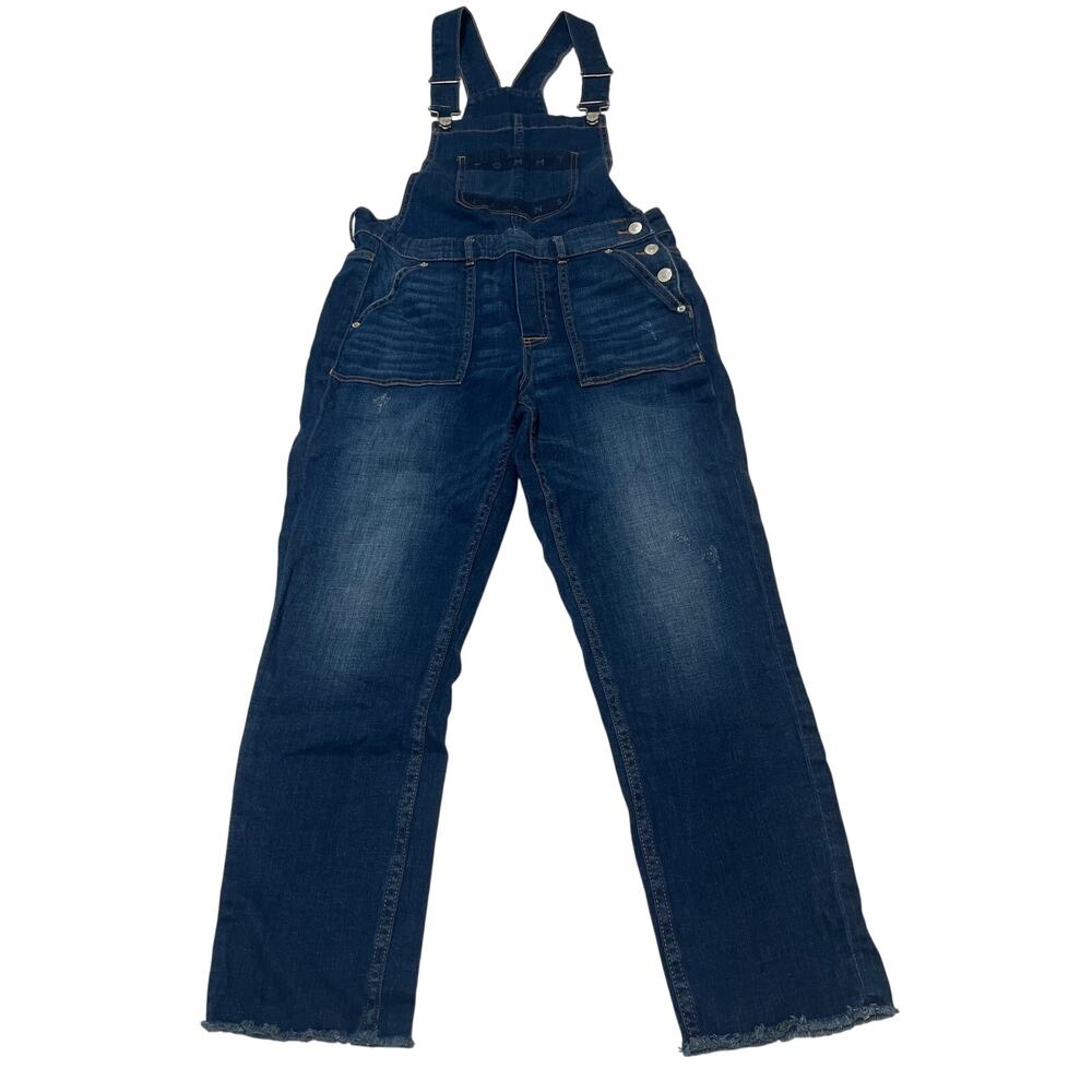 12-56 TOMMY HILFIGER Women's Tommy Jeans Stretch Denim Bib Overalls Small